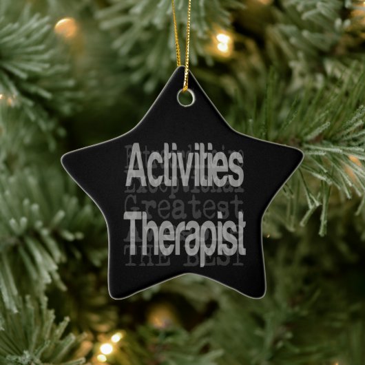Therapistische extraordinaire activiteiten keramisch ornament (Boom)
