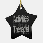 Therapistische extraordinaire activiteiten keramisch ornament (Links)