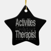 Therapistische extraordinaire activiteiten keramisch ornament (Achterkant)