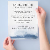 Therapistische raadsman online of telefonisch flyer (Hand)