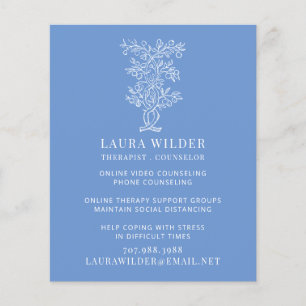 Therapistische raadsman online of telefonisch flyer