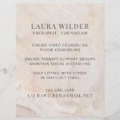 Therapistische raadsman online of telefonisch flyer (Voorkant)