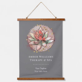 Therapistische spa Succulent Healing Yoga Clinic S Hangend Wandkleed