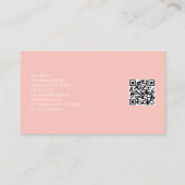 Therapistische spa Succulent Yoga Healing QR Code Visitekaartje (Achterkant)