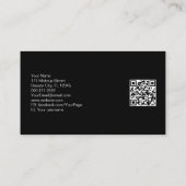 Therapistische spa Succulent Yoga Healing QR Code  Visitekaartje (Achterkant)