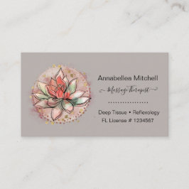 Therapistische spa Succulent Yoga Healing Visitekaartje