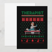 Therapistische therapie met een lelijke kerstcadea kaart (Voorkant / Achterkant)