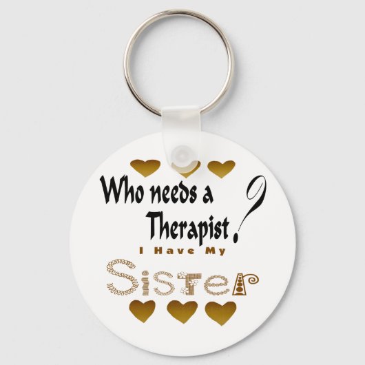 Therapistische zuster sleutelhanger (Voorkant)