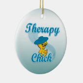 Therapy Chick #3 Keramisch Ornament (Rechts)