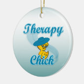 Therapy Chick #3 Keramisch Ornament (Links)