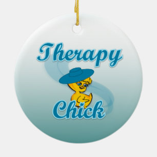 Therapy Chick #3 Keramisch Ornament