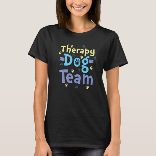 Therapy Dog Design - Therapy Dog Team Premium T-shirt (Voorkant)
