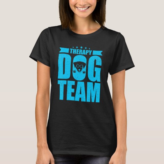Therapy Dog Design - Therapy Dog Team T-shirt (Voorkant)