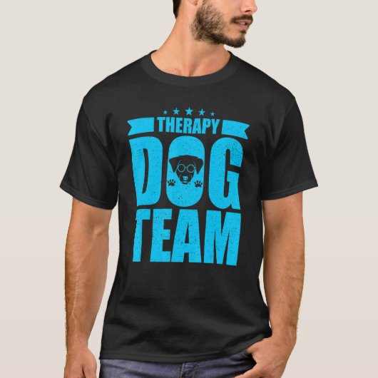 Therapy Dog Design - Therapy Dog Team T-shirt (Voorkant)