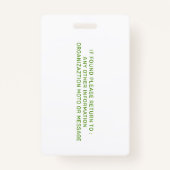 Therapy Dog Photo ID Badge (Achterkant)