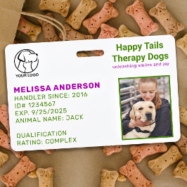 Therapy Dog Photo ID Badge