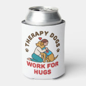 Therapy Dogs Work for Hugs Owner Team Blikjeskoeler (Blikje Voorkant)