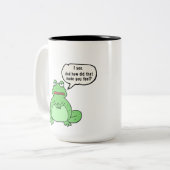 Therapy Frog mok wil weten hoe je je voelt (Voorkant links)