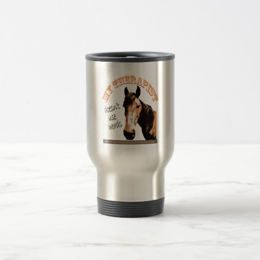 Therapy Horse Travel Mug Reisbeker (Center)