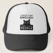 Therapy Is Not Enough - I Need To Bite People Trucker Pet (Voorkant)