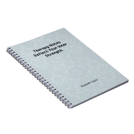 Therapy Notes Reflect Your Inner Strength Notitieboek (Rechterzijde)