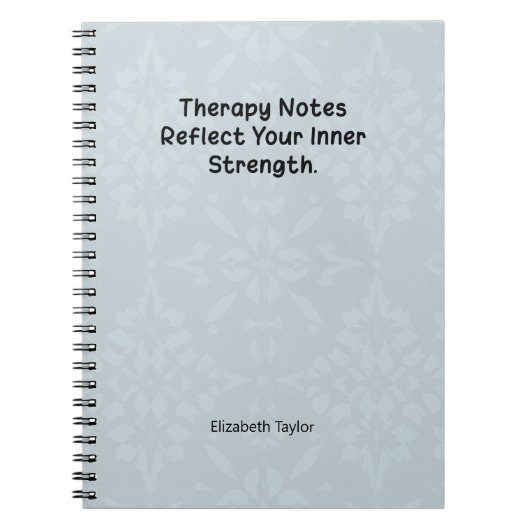 Therapy Notes Reflect Your Inner Strength Notitieboek (Voorkant)