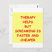 THERAPY.png Briefkaart (Voorkant / Achterkant)