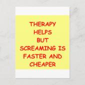 THERAPY.png Briefkaart (Voorkant)