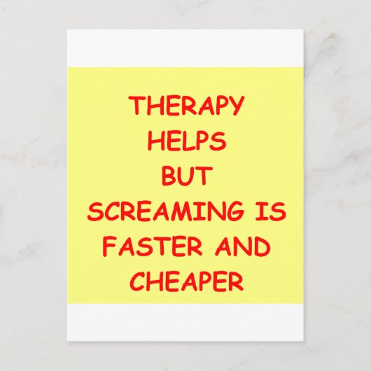 THERAPY.png Briefkaart (Voorkant)