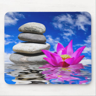 Therapy Rock Stones & Lotus Flower Muismat