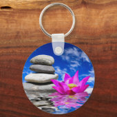 Therapy Rock Stones & Lotus Flower Sleutelhanger (Voorkant)