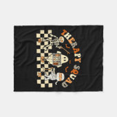 Therapy Squad Slp Ot Pt Ghost Halloween Nurse Cost Fleece Deken (Voorkant (Horizontaal))