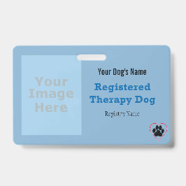 Therapyhond ID met logo Badge