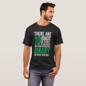 there are 10 kinds of people binary For Teacher St T-shirt (Voorkant volledig)