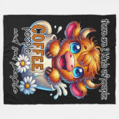 There Are 2 Kinds of People Coffee People and Sad  Fleece Deken (Voorkant (Horizontaal))