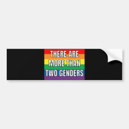 There Are More Than Two Genders Bumpersticker