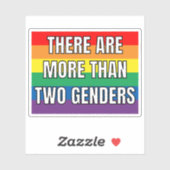 There Are More Than Two Genders Sticker (Vel)