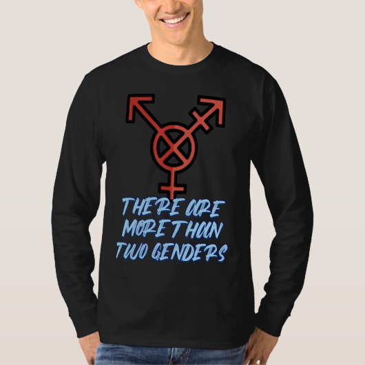 There Are More Than Two Genders T-shirt (Voorkant)