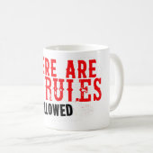 There are no rules allowed citslogan koffiemok (Voorkant rechts)