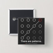 There_are_patterns Vierkante Button 5,1 Cm (Voorkant /achterkant)
