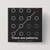 There_are_patterns Vierkante Button 5,1 Cm (Voorkant)