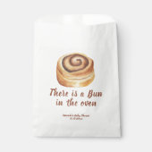 There is a Bun in the oven Baby Shower Bedankzakje (Voorkant)