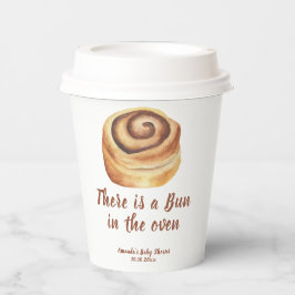 There is a Bun in the oven Baby Shower Papieren Bekers