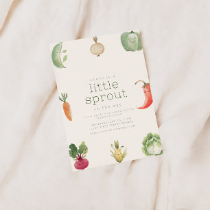 There is a Little Sprout on the Way Baby Shower Kaart
