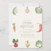 There is a Little Sprout on the Way Baby Shower Kaart (Voorkant)