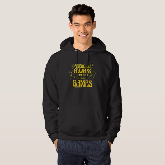 There is Always Time For Board Games Raglan Baseba Hoodie (Voorkant volledig)