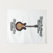 There is always time for playing the guitar. retro wandkleed (Voorkant (horizontaal))