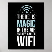 There Is Magic In The Air Called Wi-Fi Poster (Voorkant)