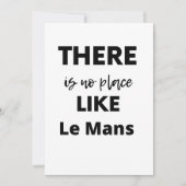 there is no place like Le Mans Bedankkaart (Voorkant)