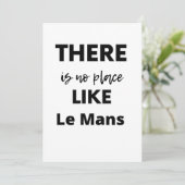 there is no place like Le Mans Bedankkaart (Staand voorkant)